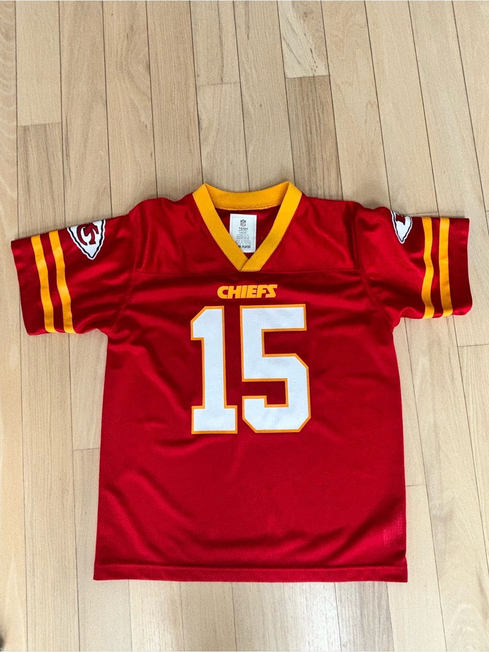 NFL Kids Red and Yellow #15 Football Jersey